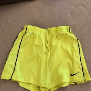 Nike small yellow shorts